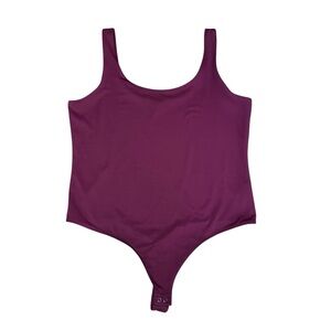 Express Body Contour Burgundy Wine Bodysuit Size XL